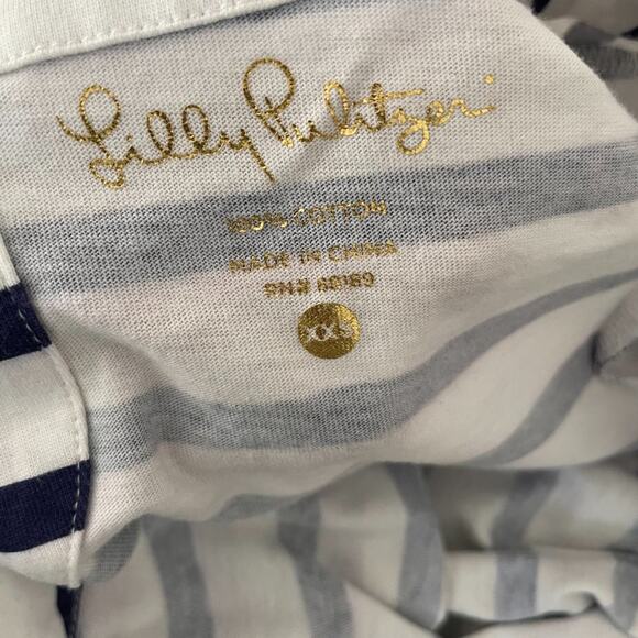 Lilly Pulitzer Beacon Navy Striped Dress, XXS - Picture 5 of 8